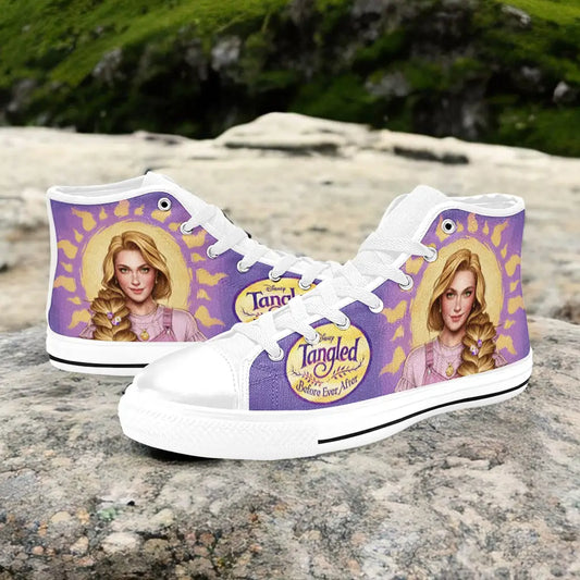 Tangled Princess Rapunzel Custom High Top Sneakers Shoes