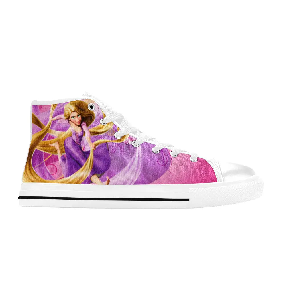 Tangled Princess Rapunzel Custom High Top Sneakers Shoes