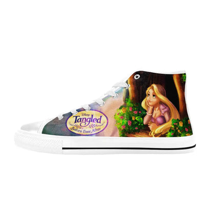 Tangled Princess Rapunzel Custom High Top Sneakers Shoes