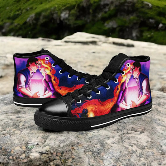 Tangled Princess Rapunzel Custom High Top Sneakers Shoes