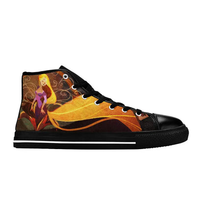 Tangled Princess Rapunzel Custom High Top Sneakers Shoes