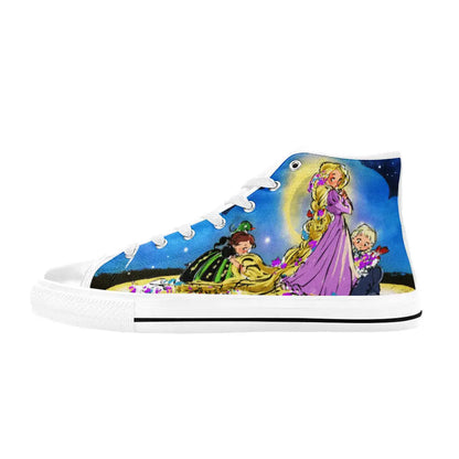 Tangled Princess Rapunzel Custom High Top Sneakers Shoes