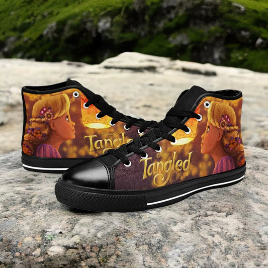 Tangled Princess Rapunzel Custom High Top Sneakers Shoes