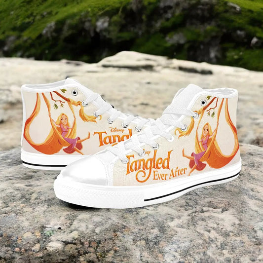 Tangled Princess Rapunzel Custom High Top Sneakers Shoes