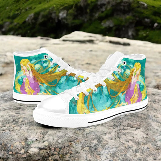 Tangled Princess Rapunzel Custom High Top Sneakers Shoes