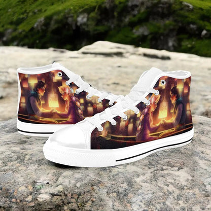 Tangled Princess Rapunzel Custom High Top Sneakers Shoes