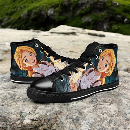 Tangled Princess Rapunzel Custom High Top Sneakers Shoes