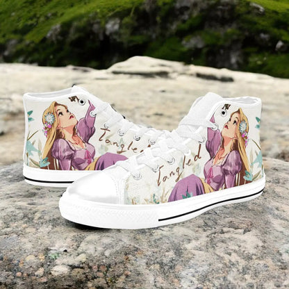 Tangled Princess Rapunzel Custom High Top Sneakers Shoes