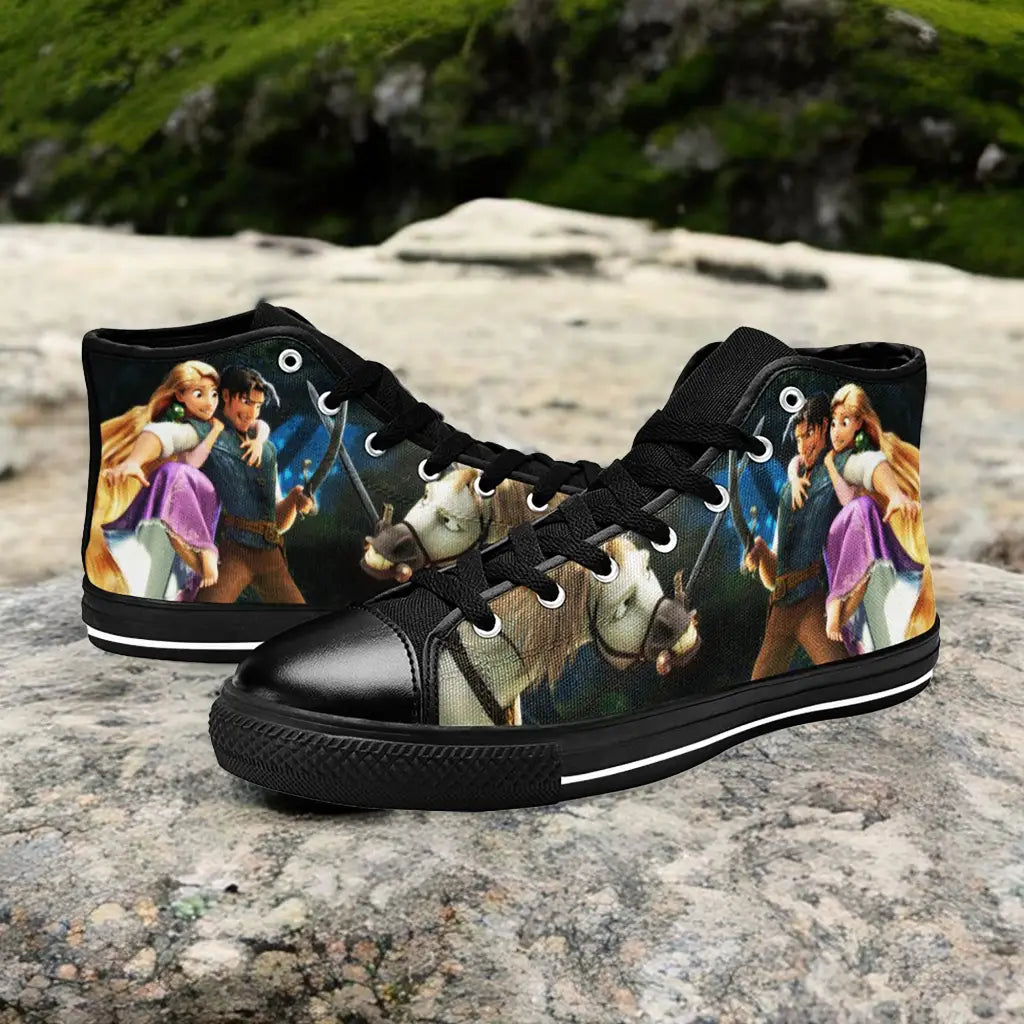 Tangled Princess Rapunzel Custom High Top Sneakers Shoes