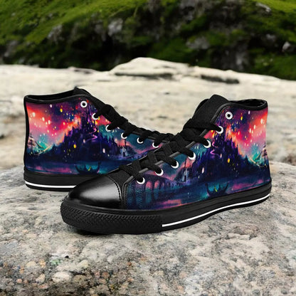 Tangled Princess Rapunzel Custom High Top Sneakers Shoes