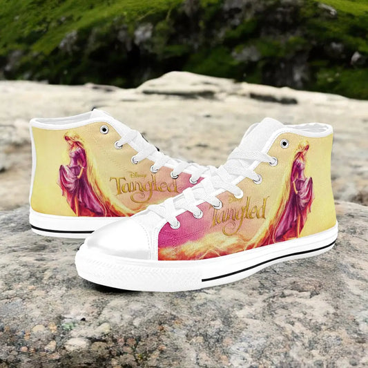 Tangled Princess Rapunzel Custom High Top Sneakers Shoes