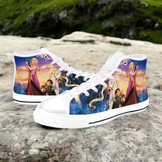 Tangled Princess Rapunzel Custom High Top Sneakers Shoes