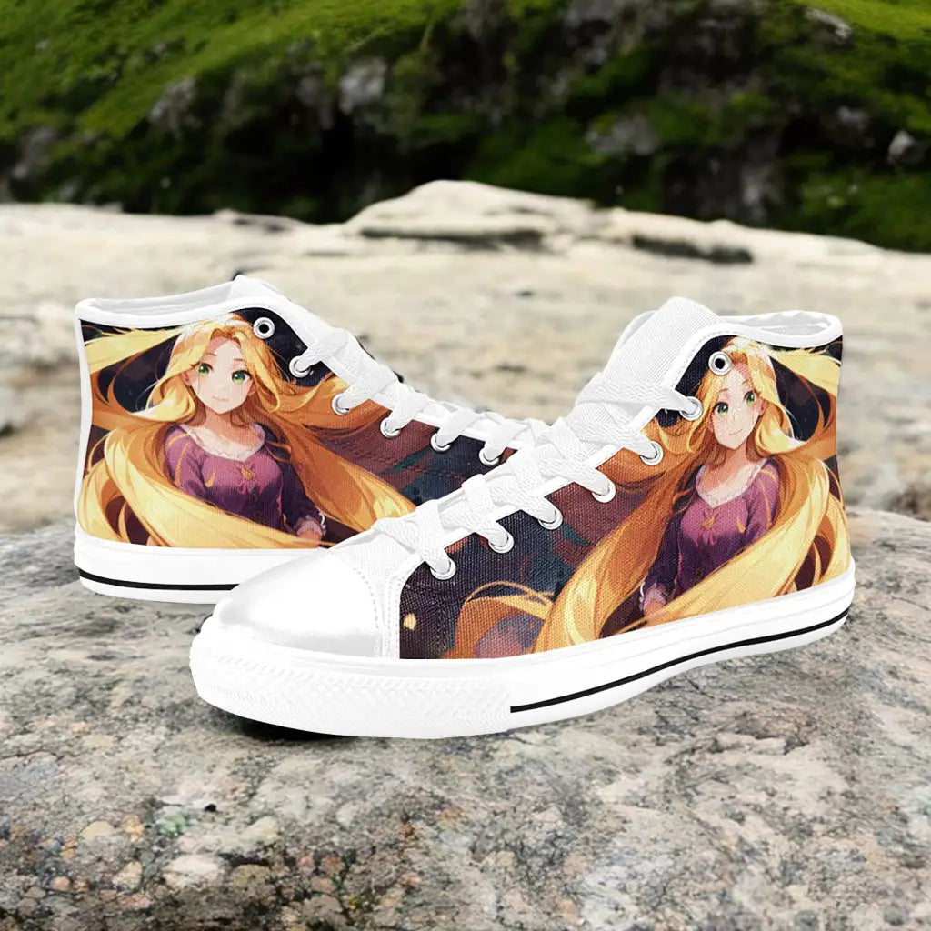 Tangled Princess Rapunzel Custom High Top Sneakers Shoes