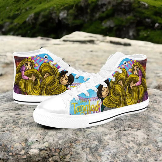 Tangled Princess Rapunzel Custom High Top Sneakers Shoes