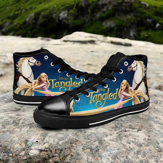 Tangled Princess Rapunzel Custom High Top Sneakers Shoes