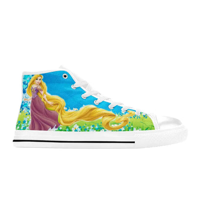 Tangled Princess Rapunzel Custom High Top Sneakers Shoes