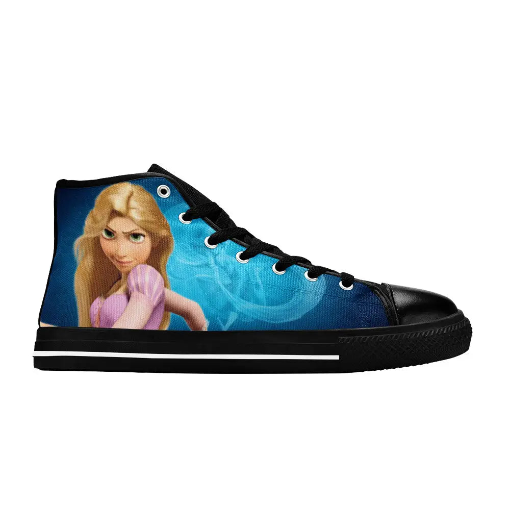 Tangled Princess Rapunzel Custom High Top Sneakers Shoes