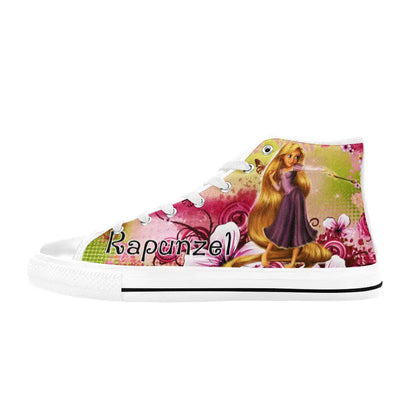 Tangled Princess Rapunzel Custom High Top Sneakers Shoes