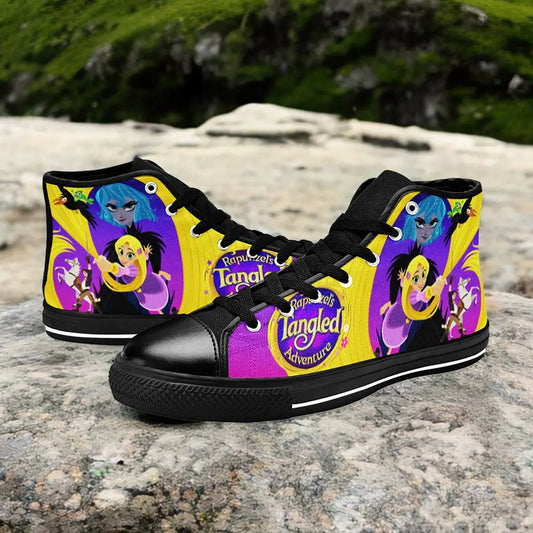 Tangled Princess Rapunzel Custom High Top Sneakers Shoes