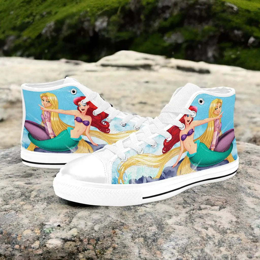 Tangled Princess Rapunzel Custom High Top Sneakers Shoes