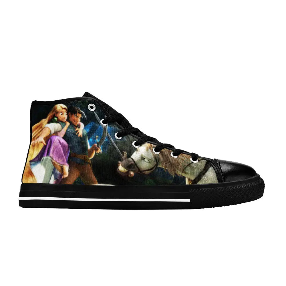 Tangled Princess Rapunzel Custom High Top Sneakers Shoes