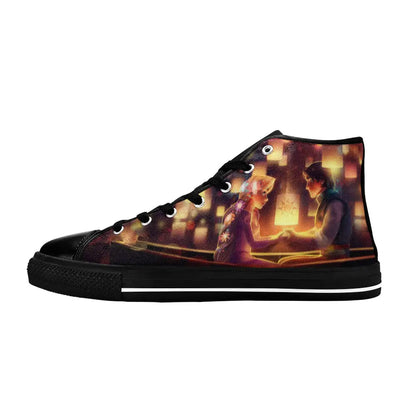 Tangled Princess Rapunzel Custom High Top Sneakers Shoes