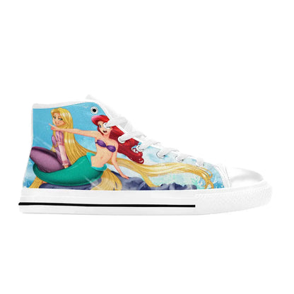 Tangled Princess Rapunzel Custom High Top Sneakers Shoes