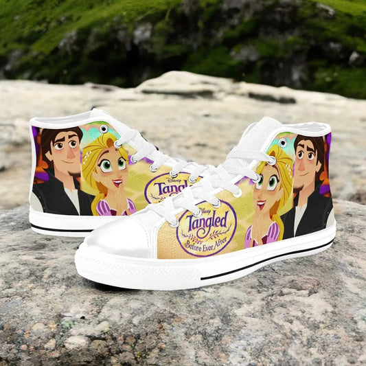 Tangled Princess Rapunzel Custom High Top Sneakers Shoes