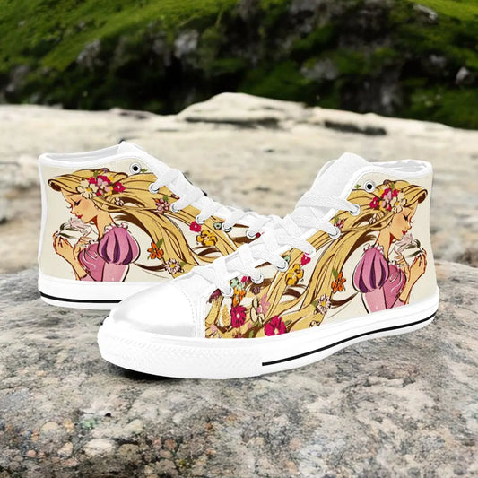 Tangled Princess Rapunzel Custom High Top Sneakers Shoes