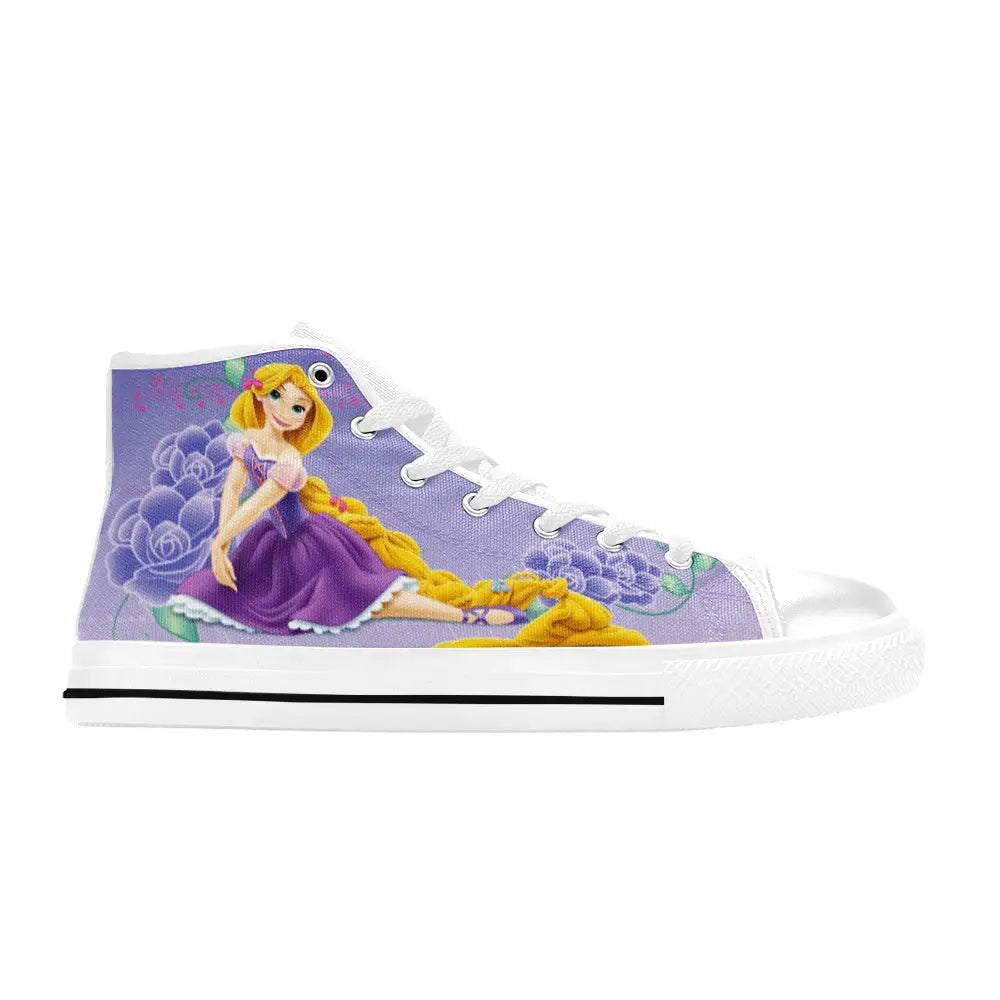 Tangled Princess Rapunzel Custom High Top Sneakers Shoes