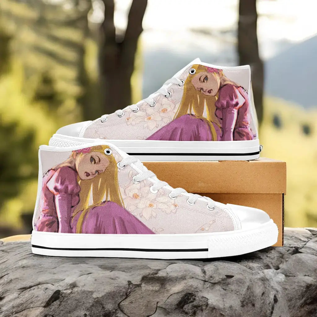 Tangled Princess Rapunzel Custom High Top Sneakers Shoes