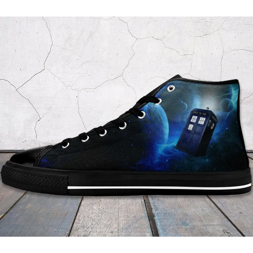 Tardis Doctor Who Shoes High Top Sneakers