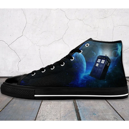 Tardis Doctor Who Shoes High Top Sneakers