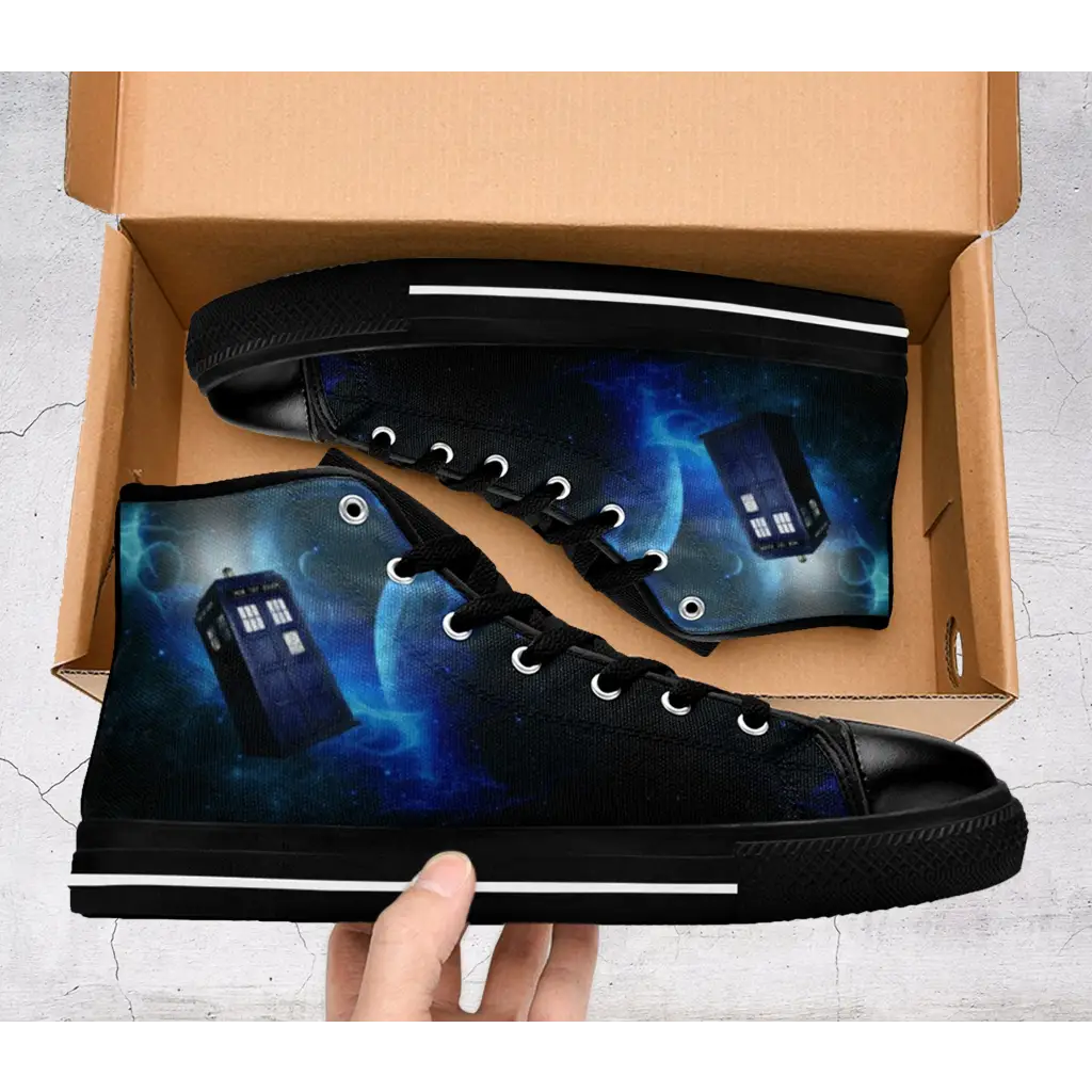 Tardis Doctor Who Shoes High Top Sneakers