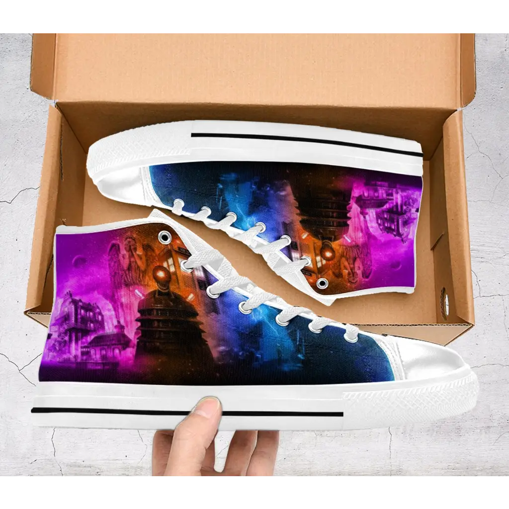 Tardis Doctor Who Shoes High Top Sneakers