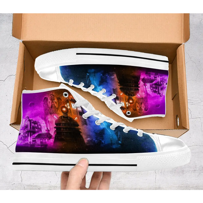 Tardis Doctor Who Shoes High Top Sneakers