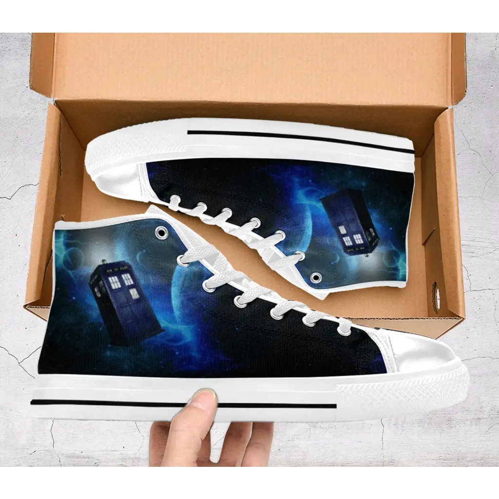 Tardis Doctor Who Shoes High Top Sneakers