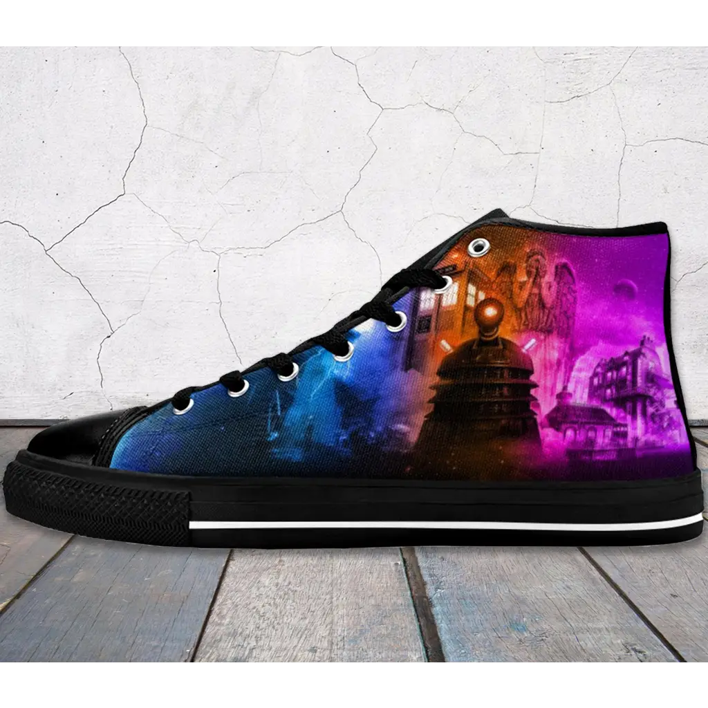 Tardis Doctor Who Shoes High Top Sneakers