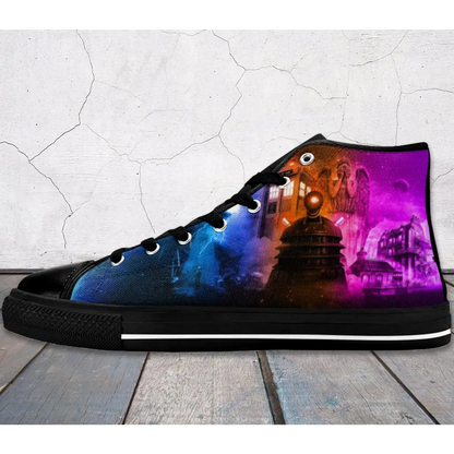 Tardis Doctor Who Shoes High Top Sneakers