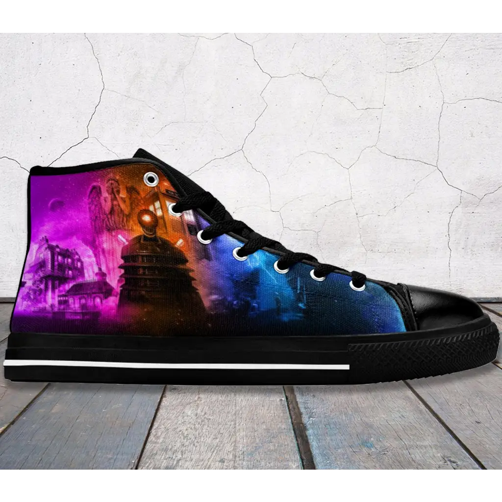 Tardis Doctor Who Shoes High Top Sneakers