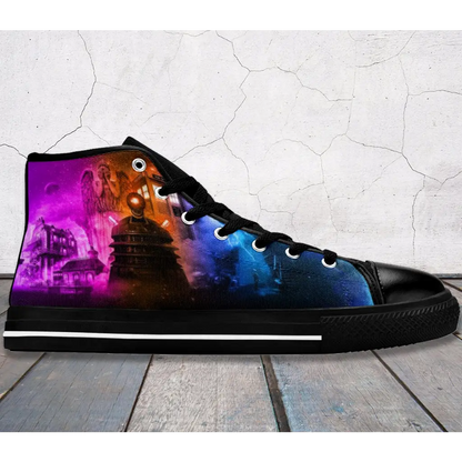 Tardis Doctor Who Shoes High Top Sneakers