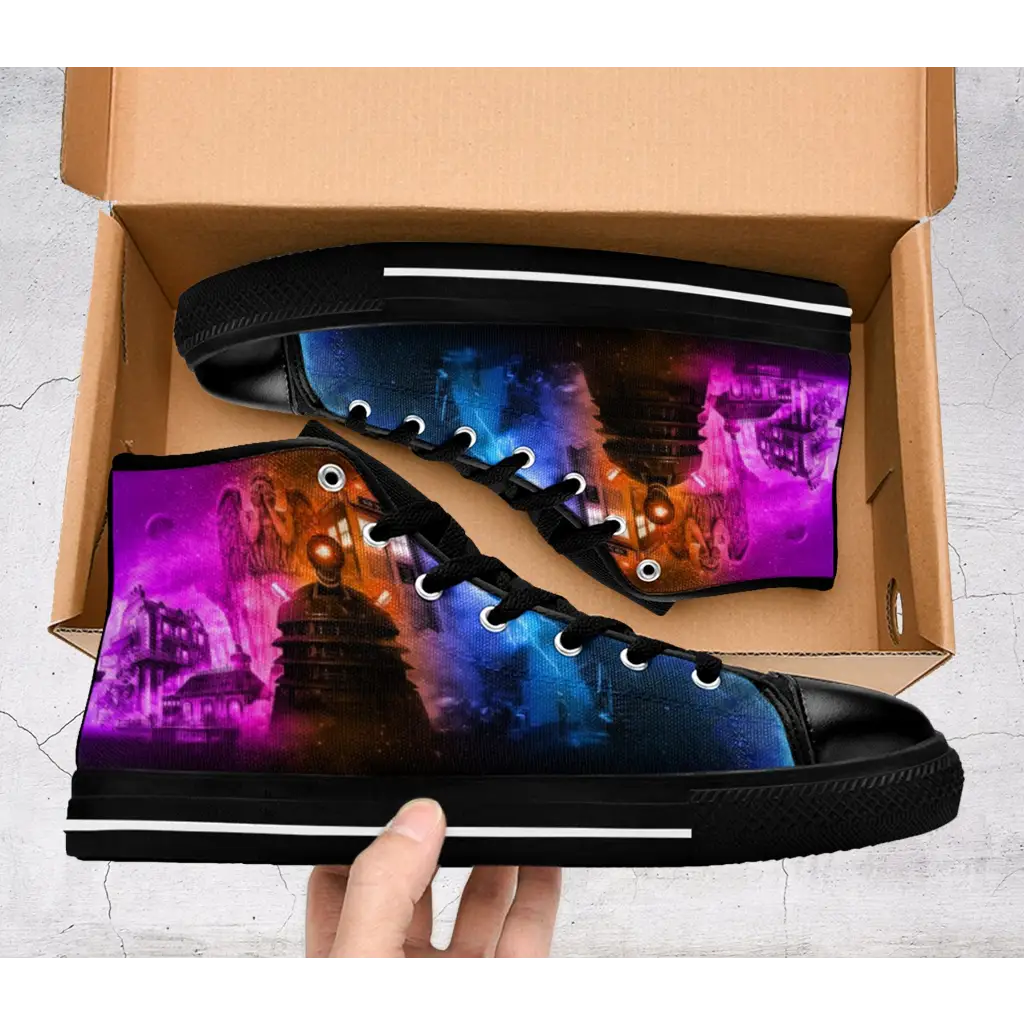 Tardis Doctor Who Shoes High Top Sneakers