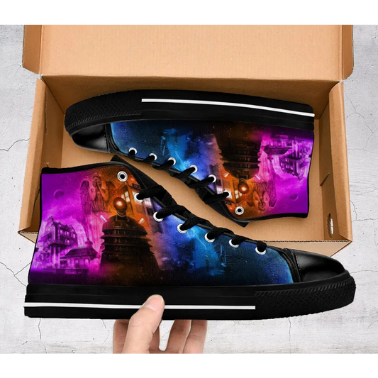 Tardis Doctor Who Shoes High Top Sneakers