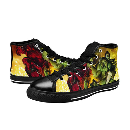 The Incredible Hulk Comic Custom High Top Sneakers Shoes