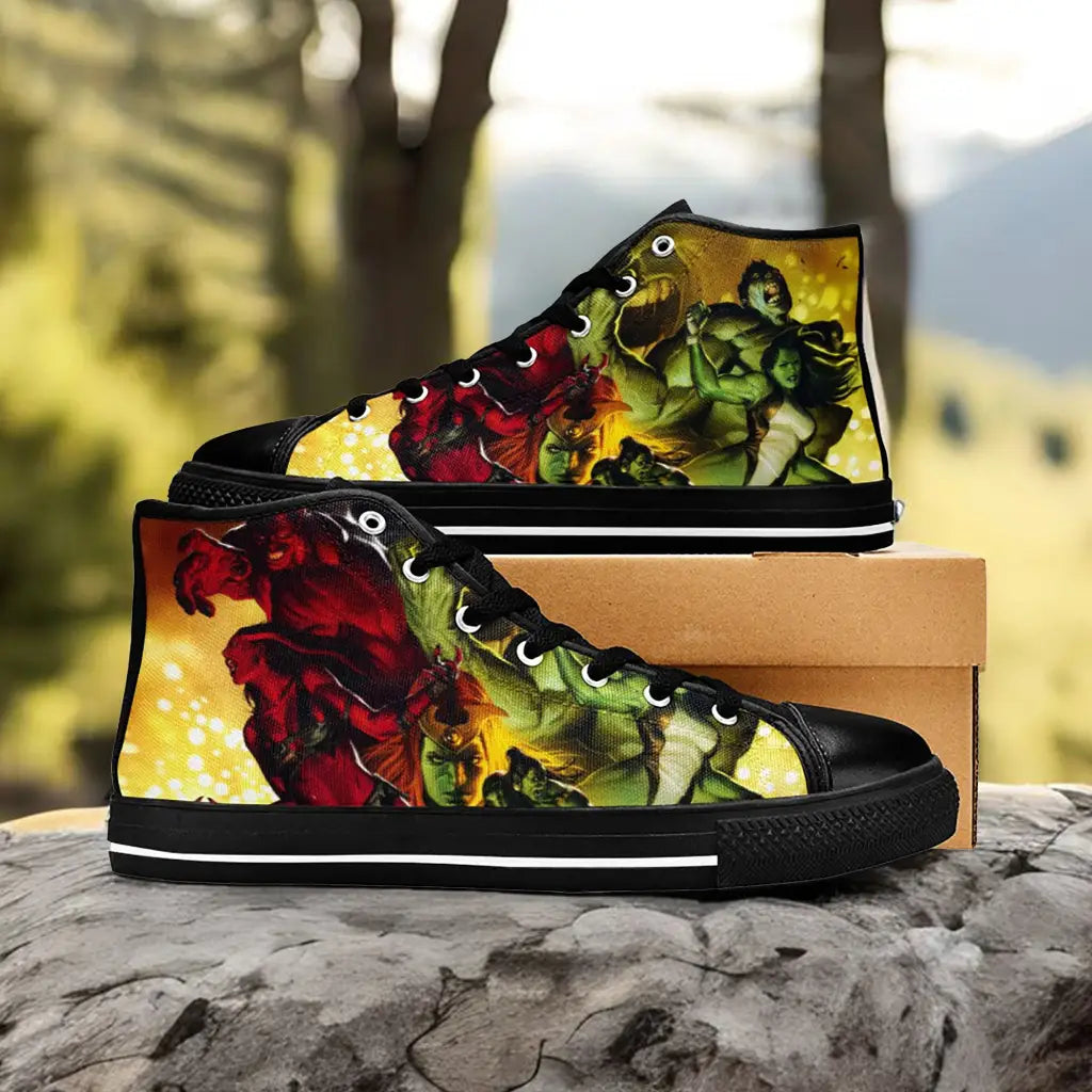 The Incredible Hulk Comic Custom High Top Sneakers Shoes