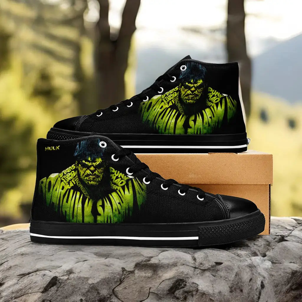 The Incredible Hulk Custom High Top Sneakers Shoes