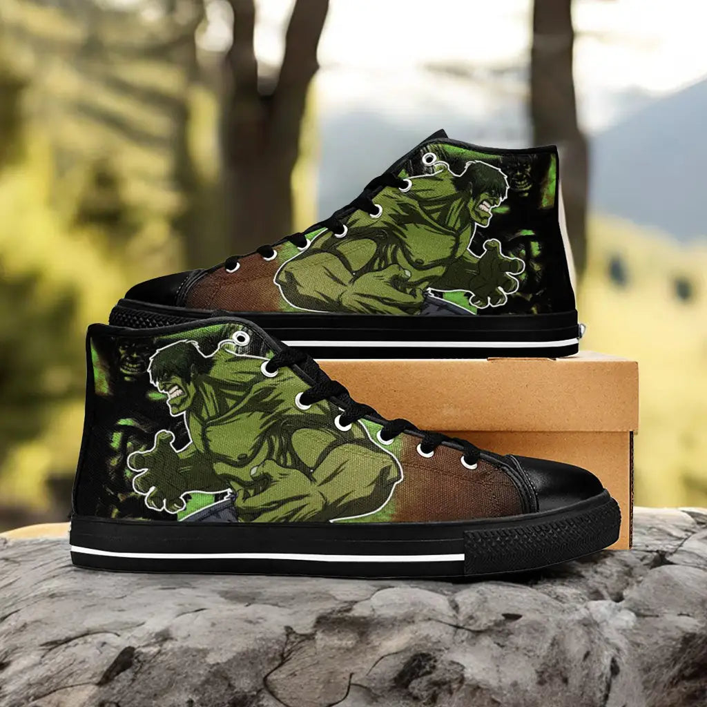 The Incredible Hulk Custom High Top Sneakers Shoes