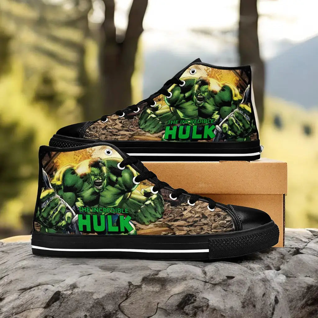 The Incredible Hulk Custom High Top Sneakers Shoes