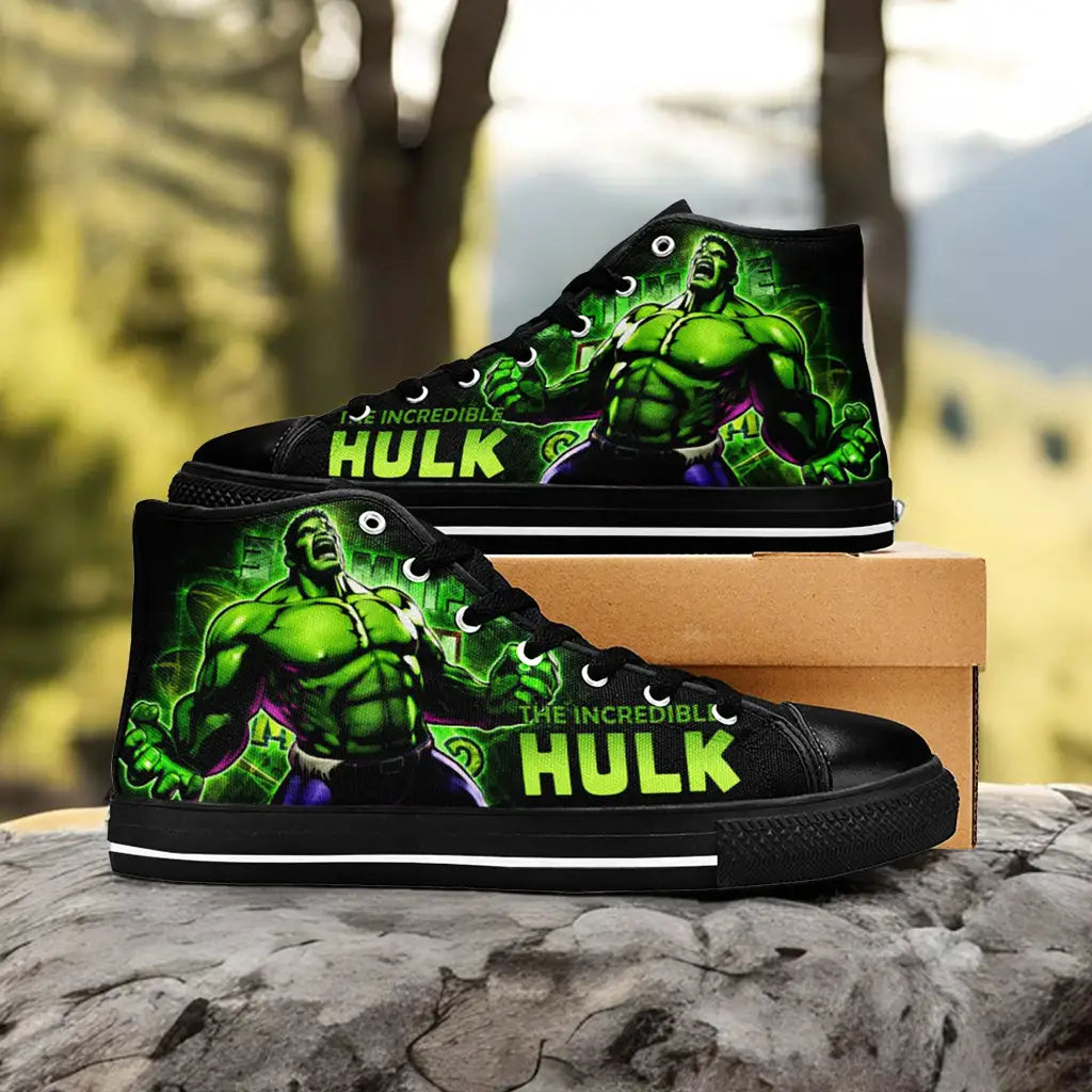 The Incredible Hulk Custom High Top Sneakers Shoes