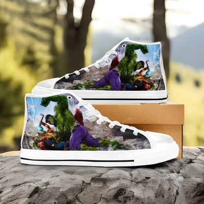 The Incredible Hulk vs Thor Custom High Top Sneakers Shoes